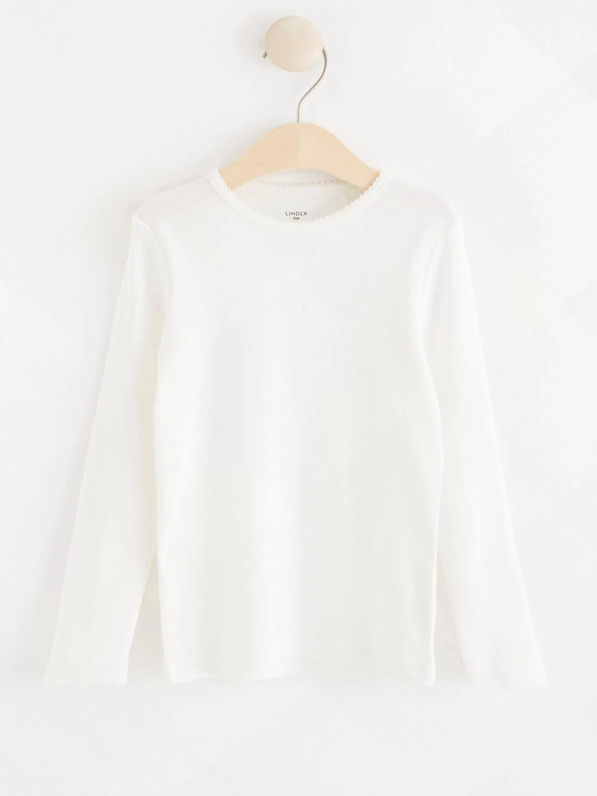 Toppar & T-Shirts>Lindex Langarmad Topp Dusty White