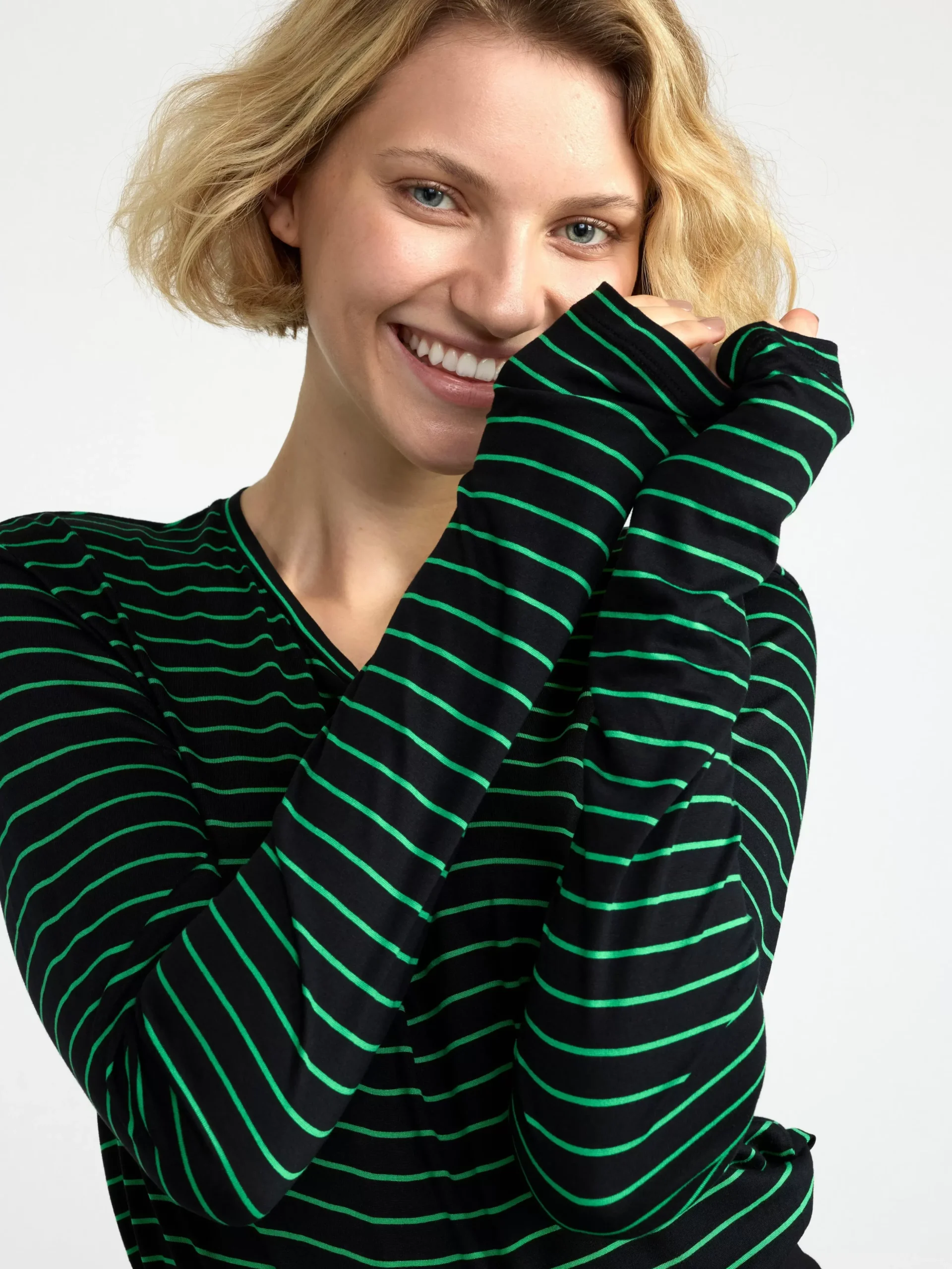 Toppar & T-Shirts>Lindex Langarmad Topp Green