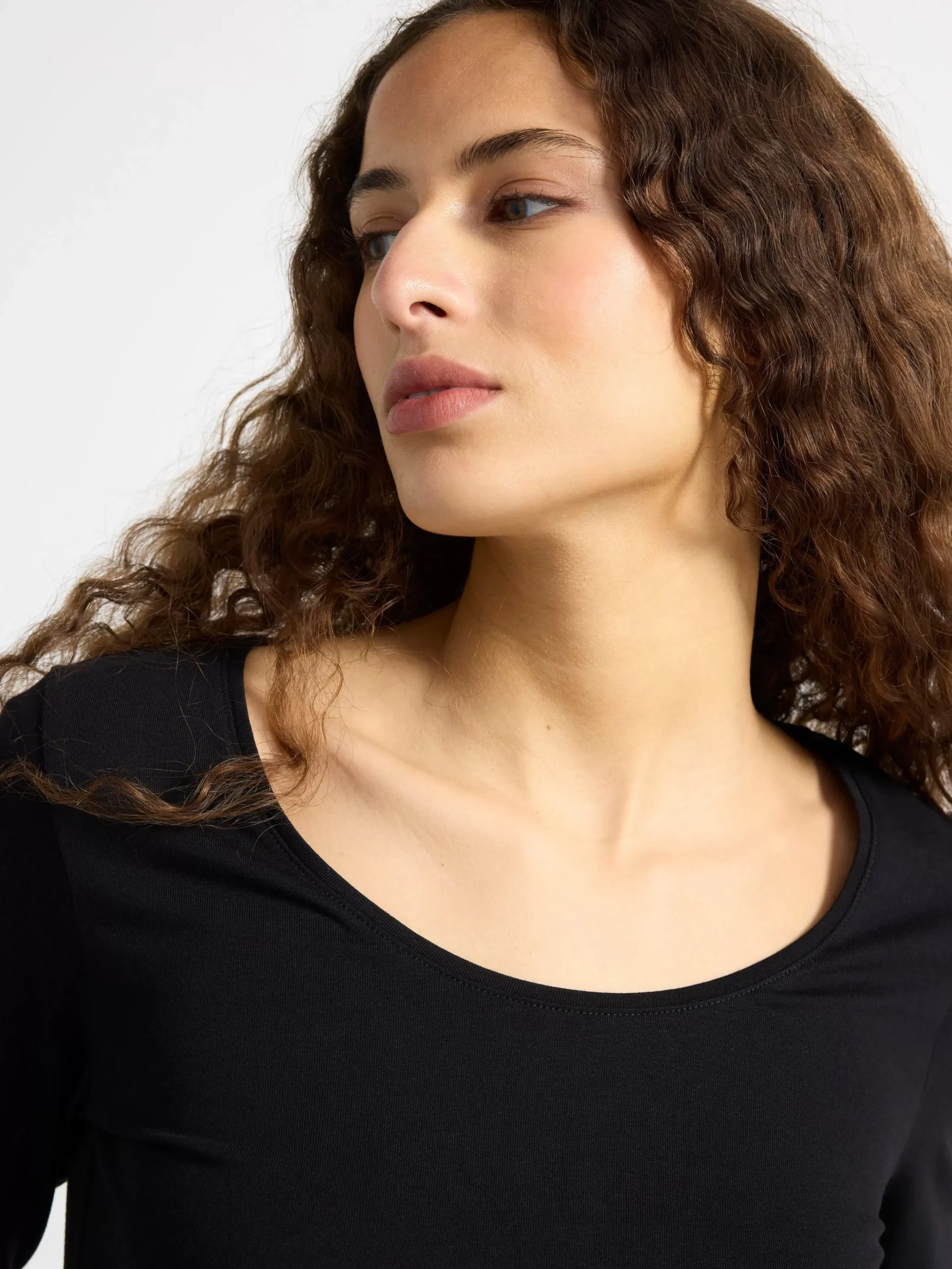 Toppar & T-Shirts>Lindex Langarmad Topp Black