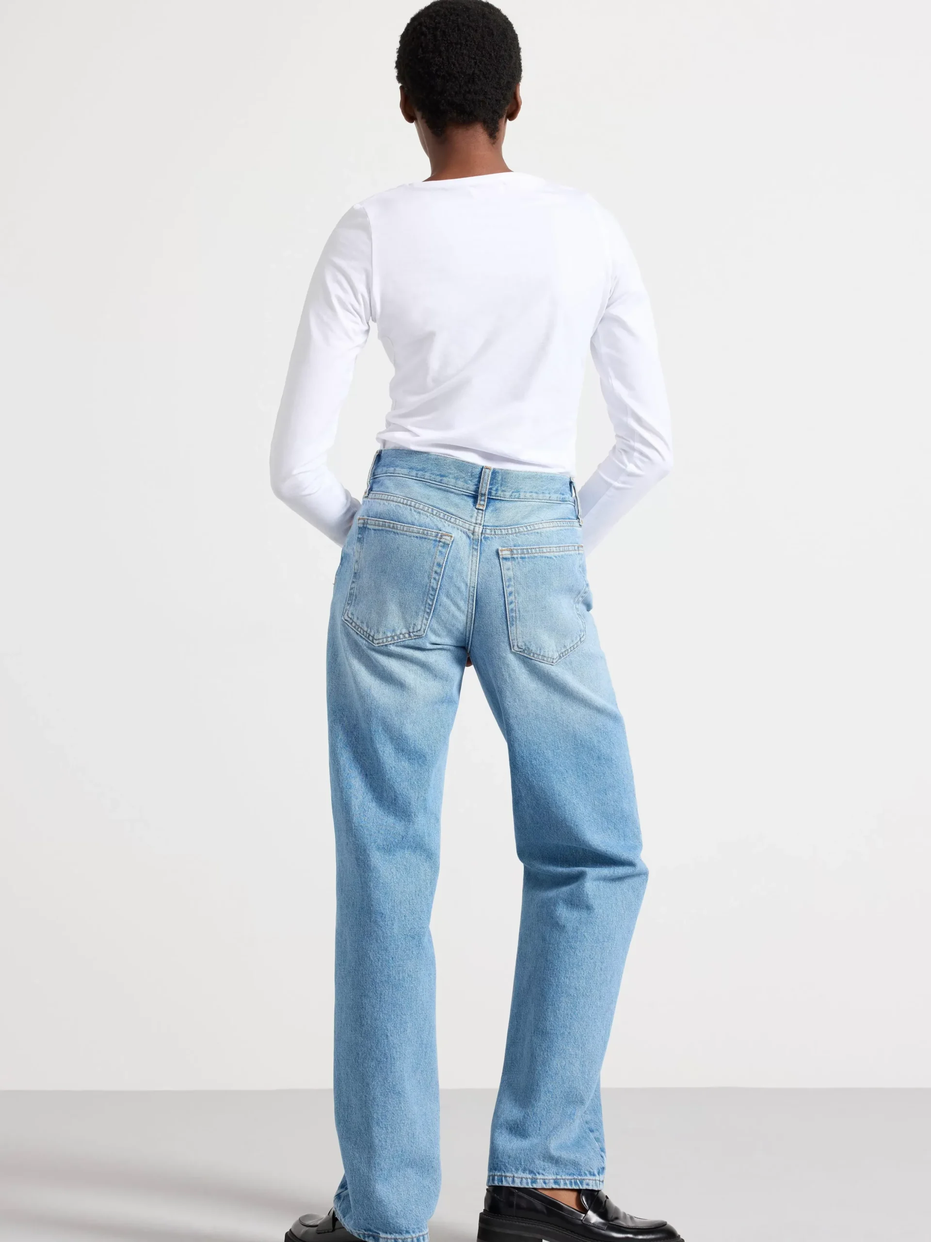 Toppar & T-Shirts>Lindex Langarmad Topp White