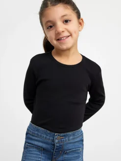 Toppar & T-Shirts>Lindex Langarmad Topp Black