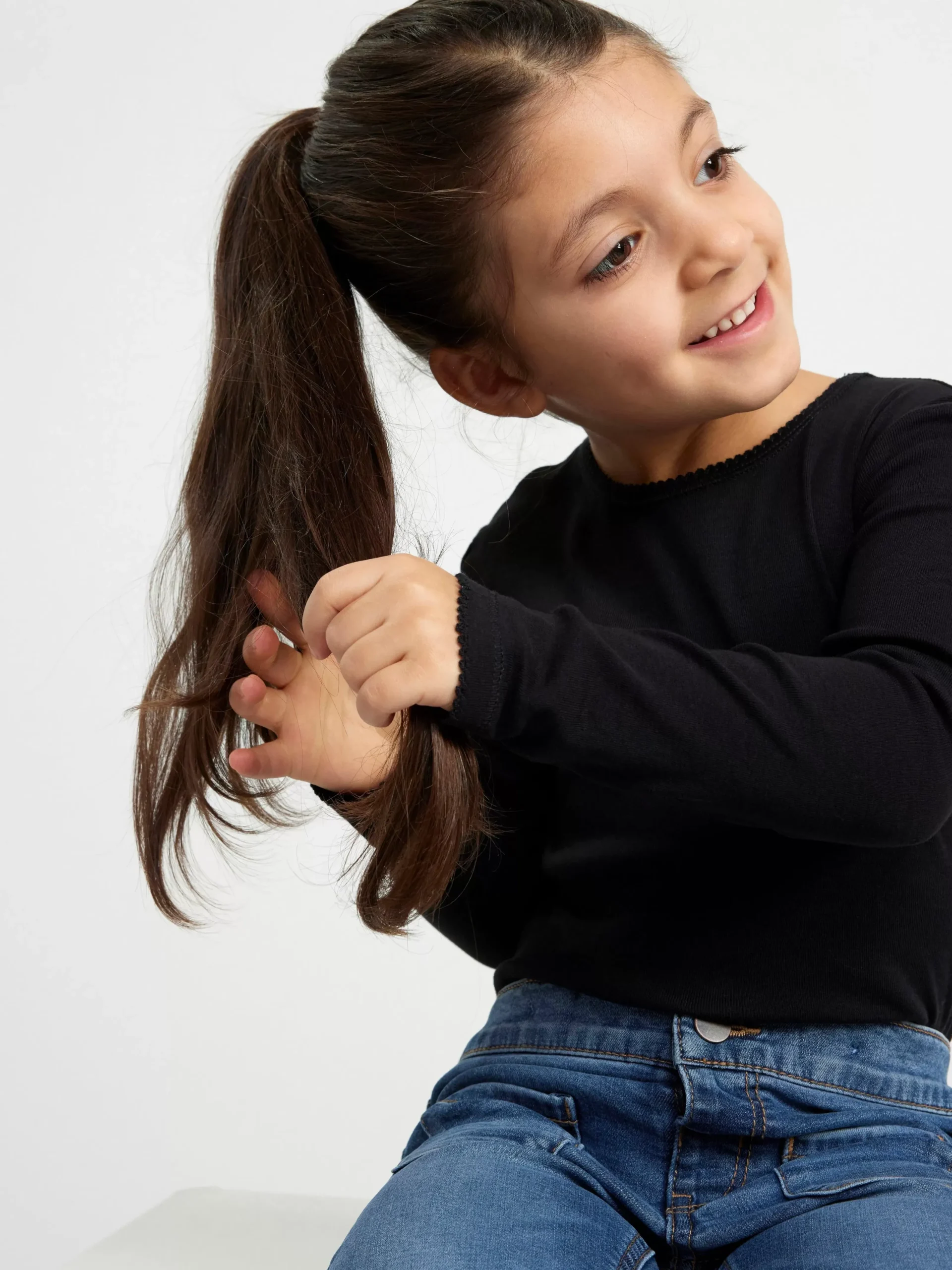 Toppar & T-Shirts>Lindex Langarmad Topp Black