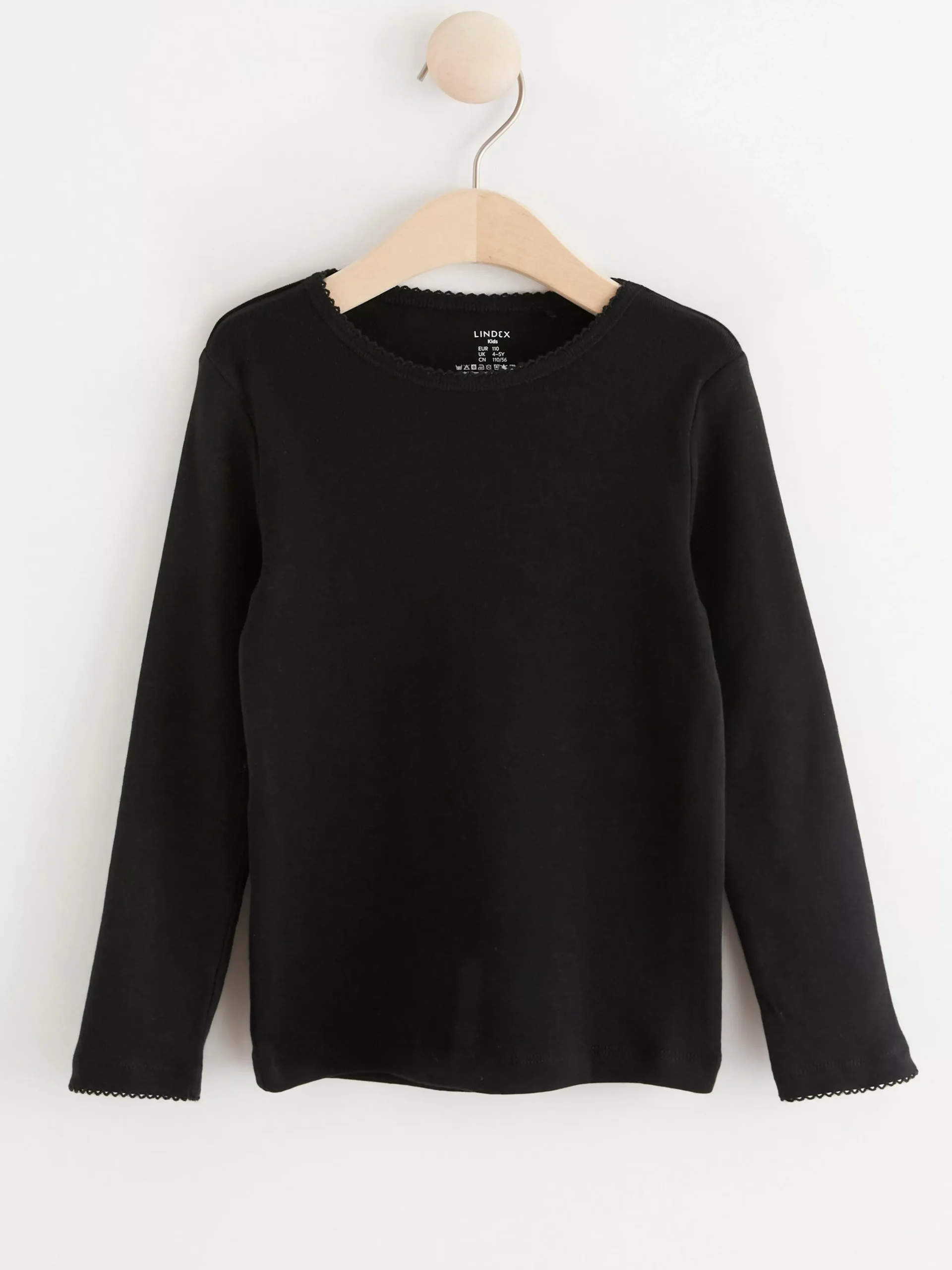 Toppar & T-Shirts>Lindex Langarmad Topp Black