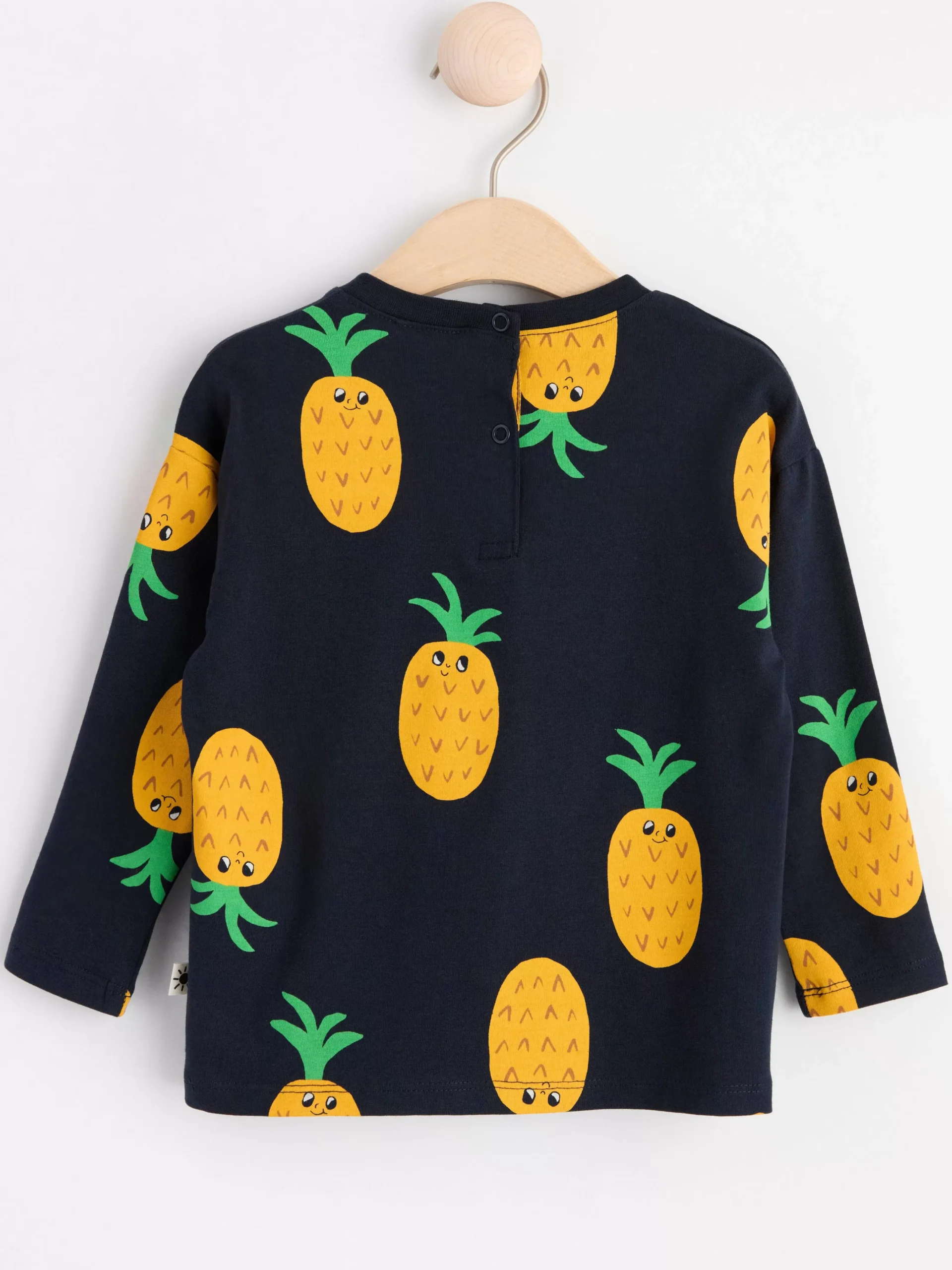 Toppar & T-Shirts>Lindex Langarmad Topp Med Ananaser Dark Navy