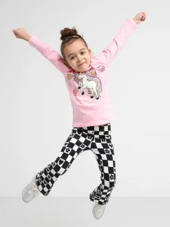 Toppar & T-Shirts>Lindex Langarmad Topp Med Enhorning Light Pink