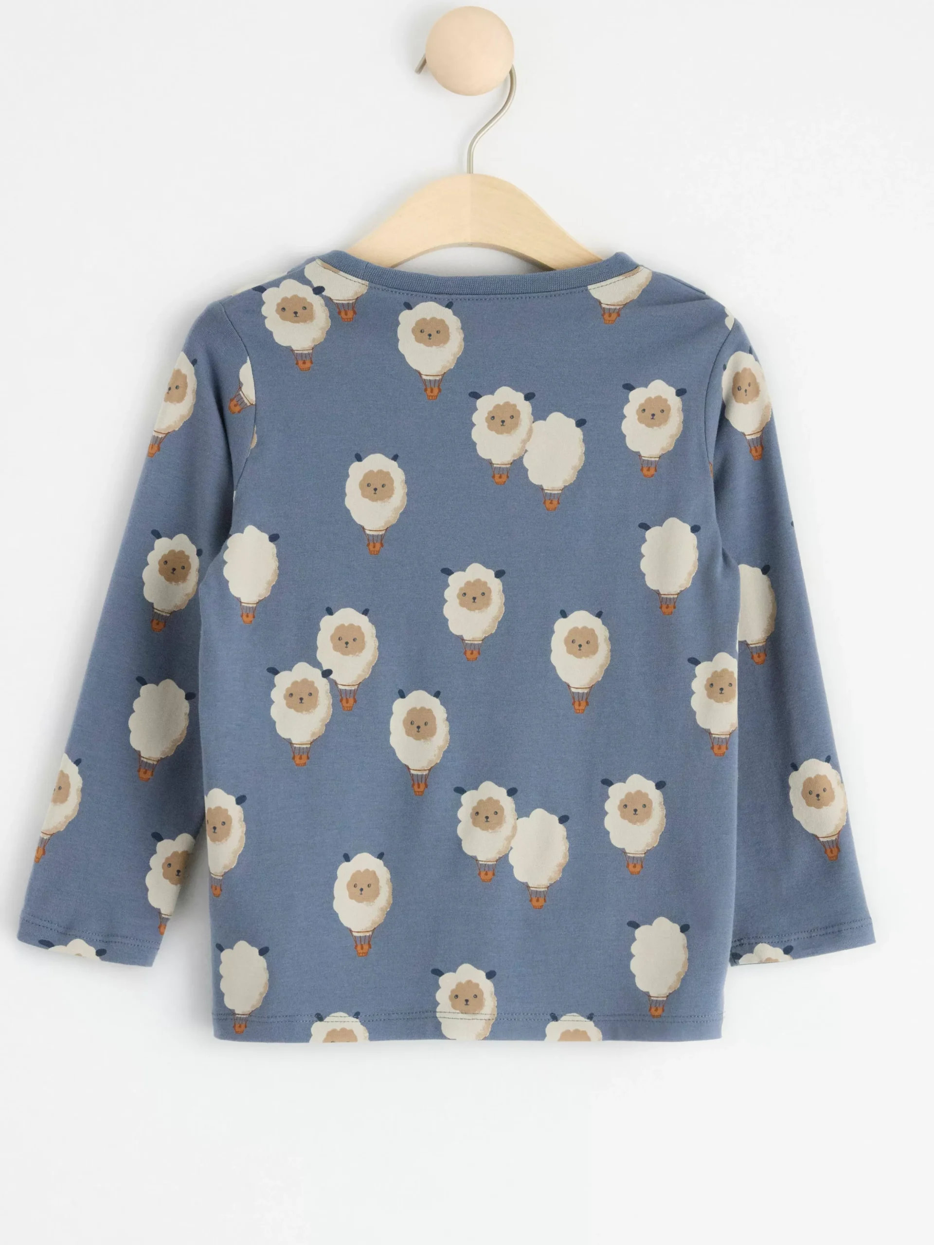 Toppar & T-Shirts>Lindex Langarmad Topp Med Luftballongdjur Dark Dusty Blue
