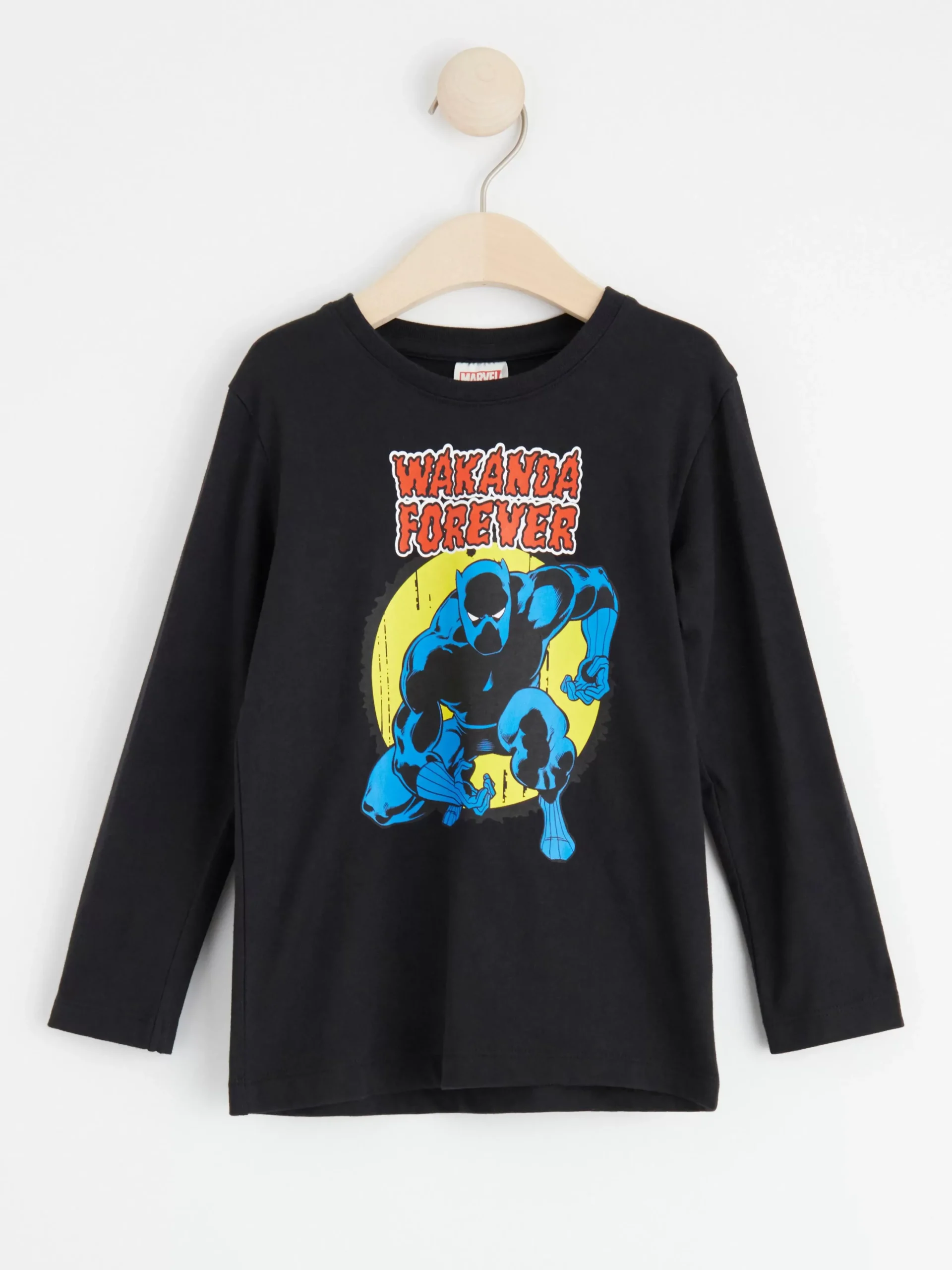 Toppar & T-Shirts>Lindex Langarmad Topp Med Panther Black