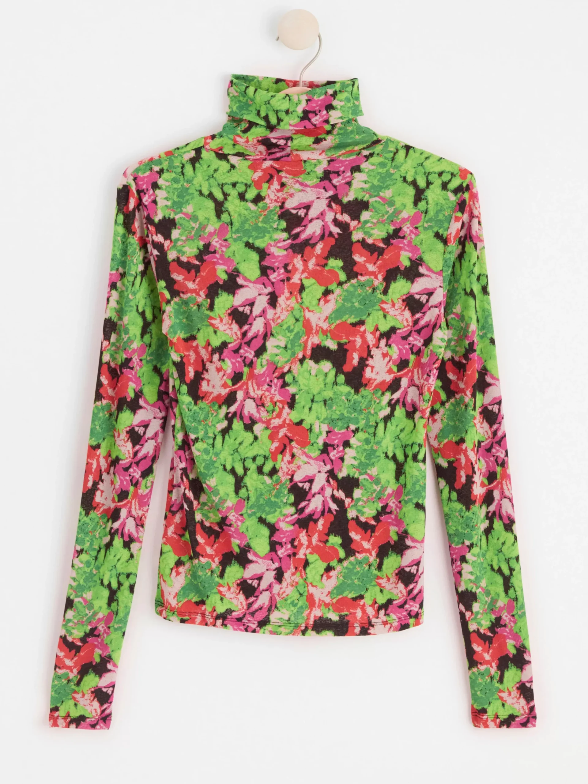 Toppar & T-Shirts>Lindex Langarmad Topp Med Polokrage Pink