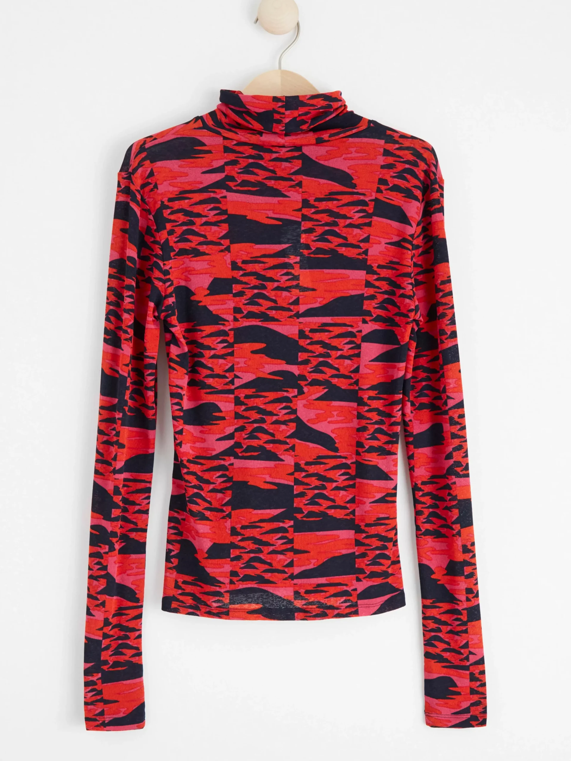 Toppar & T-Shirts>Lindex Langarmad Topp Med Polokrage Red