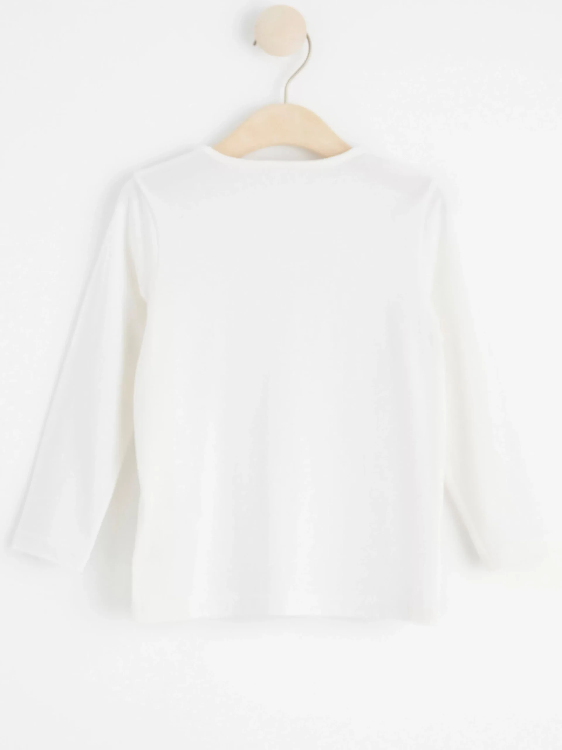 Toppar & T-Shirts>Lindex Langarmad Topp Med Vandbara Paljetter Light Dusty White