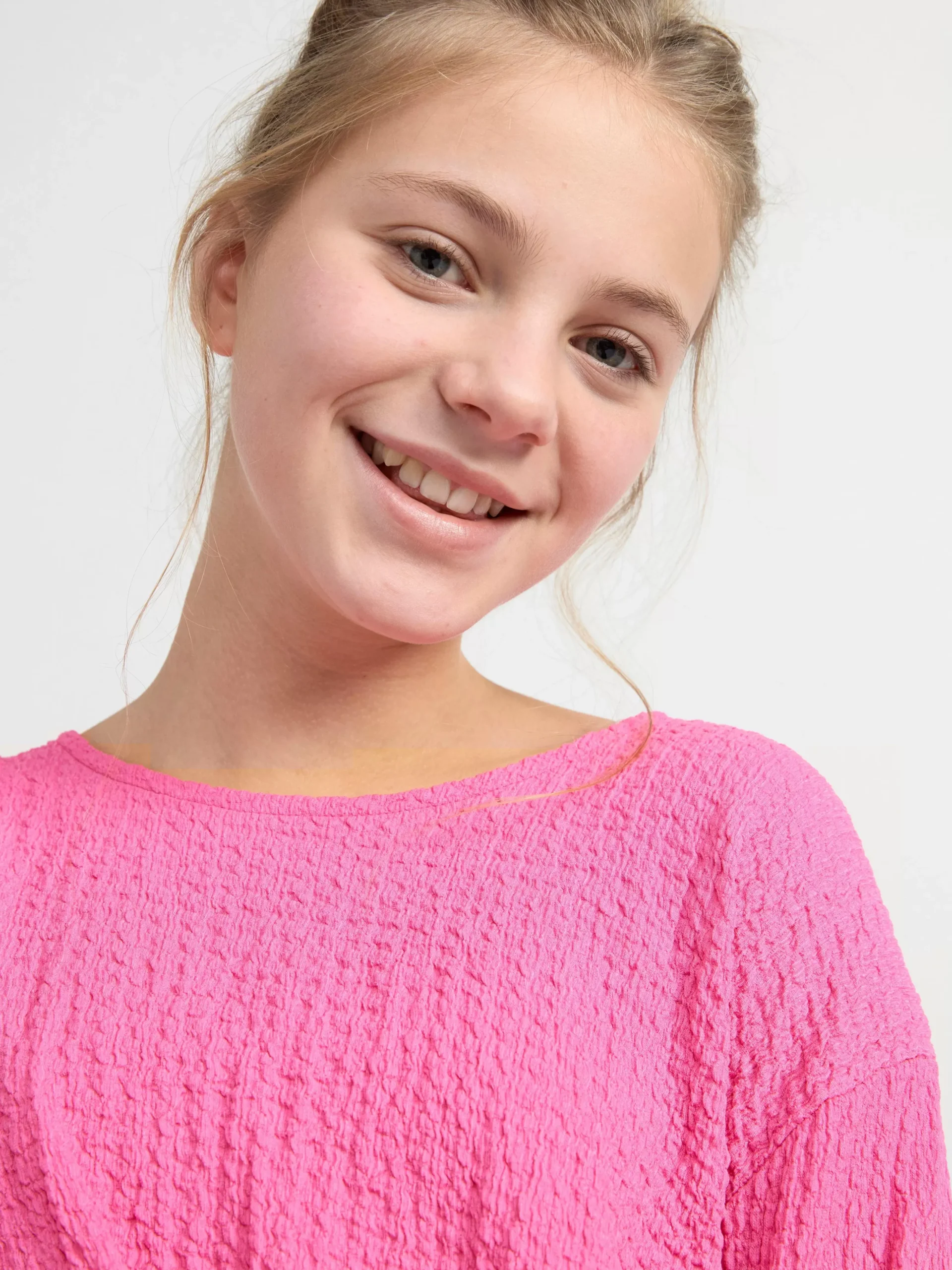 Toppar & T-Shirts>Lindex Langarmad Topp Med Vridning Pink