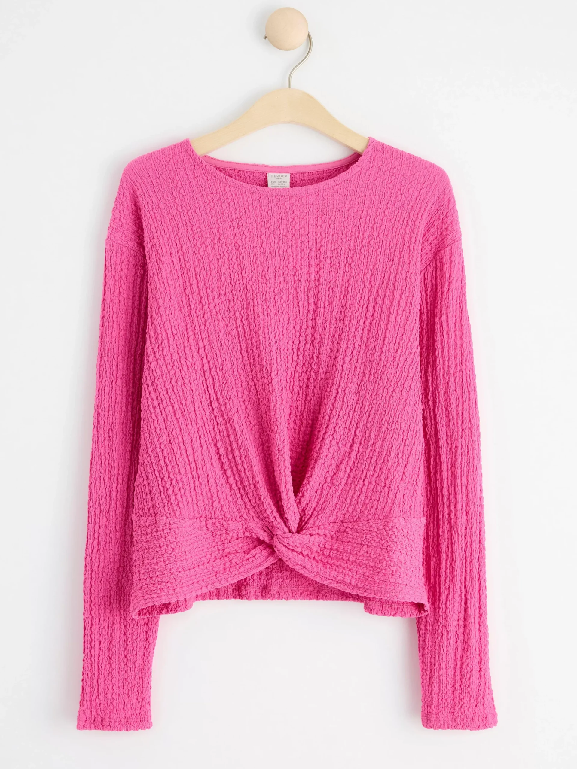Toppar & T-Shirts>Lindex Langarmad Topp Med Vridning Pink