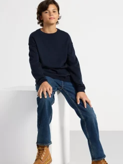 Tröjor & Cardigans>Lindex Langarmad Troja Dark Navy