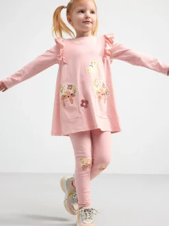 Klänningar>Lindex Langarmad Tunika Med Igelkottar Light Pink