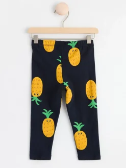 Byxor & Leggings>Lindex Leggings Med Ananaser Dark Navy