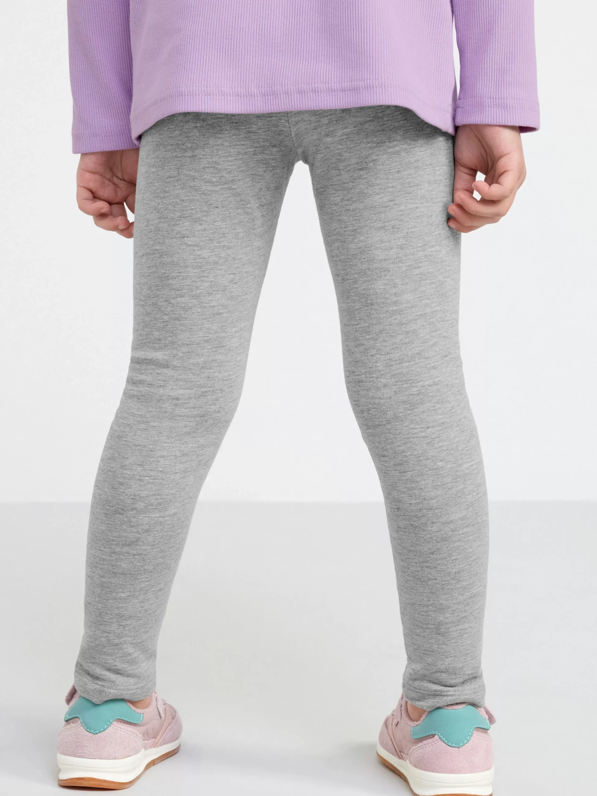 Byxor & Leggings>Lindex Leggings Med Borstad Insida Grey Melange