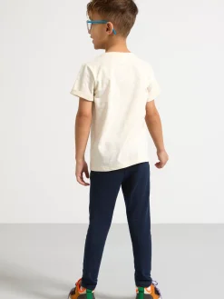 Byxor & Leggings>Lindex Leggings Med Borstad Insida Navy