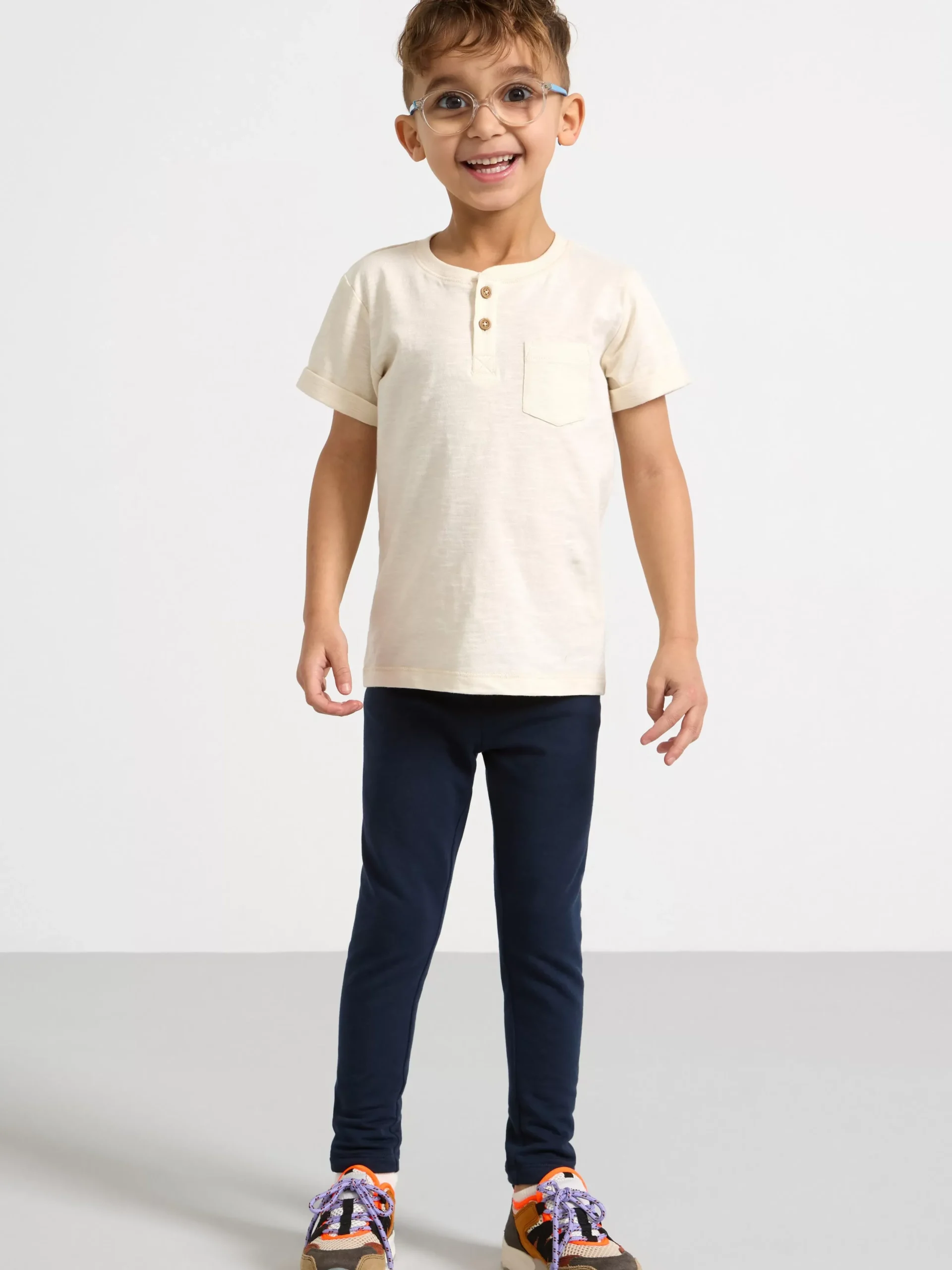 Byxor & Leggings>Lindex Leggings Med Borstad Insida Navy