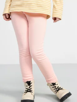 Byxor & Leggings>Lindex Leggings Med Borstad Insida Light Dusty Pink