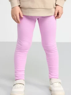 Byxor & Leggings>Lindex Leggings Med Borstad Insida Light Lilac