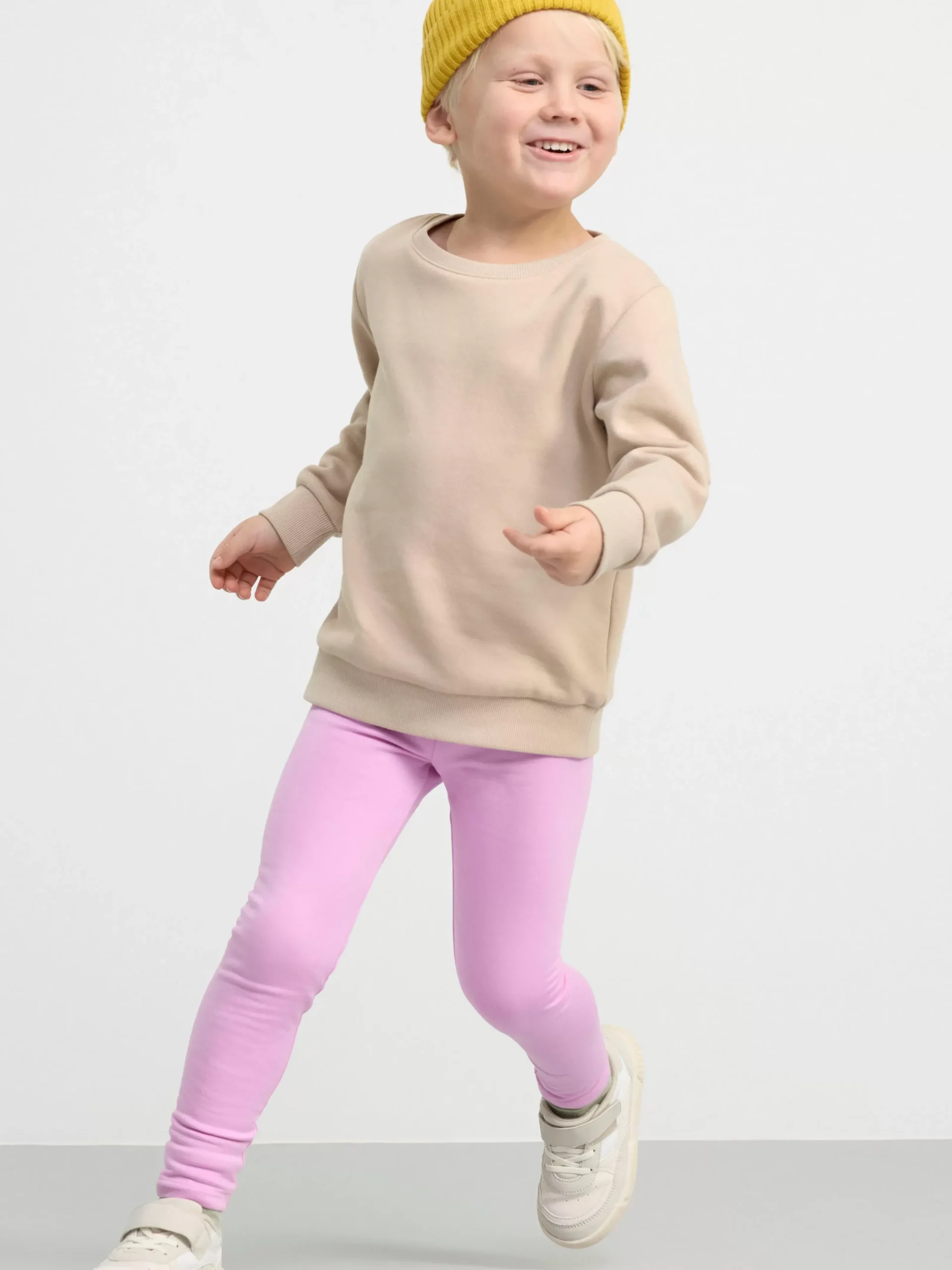 Byxor & Leggings>Lindex Leggings Med Borstad Insida Light Lilac