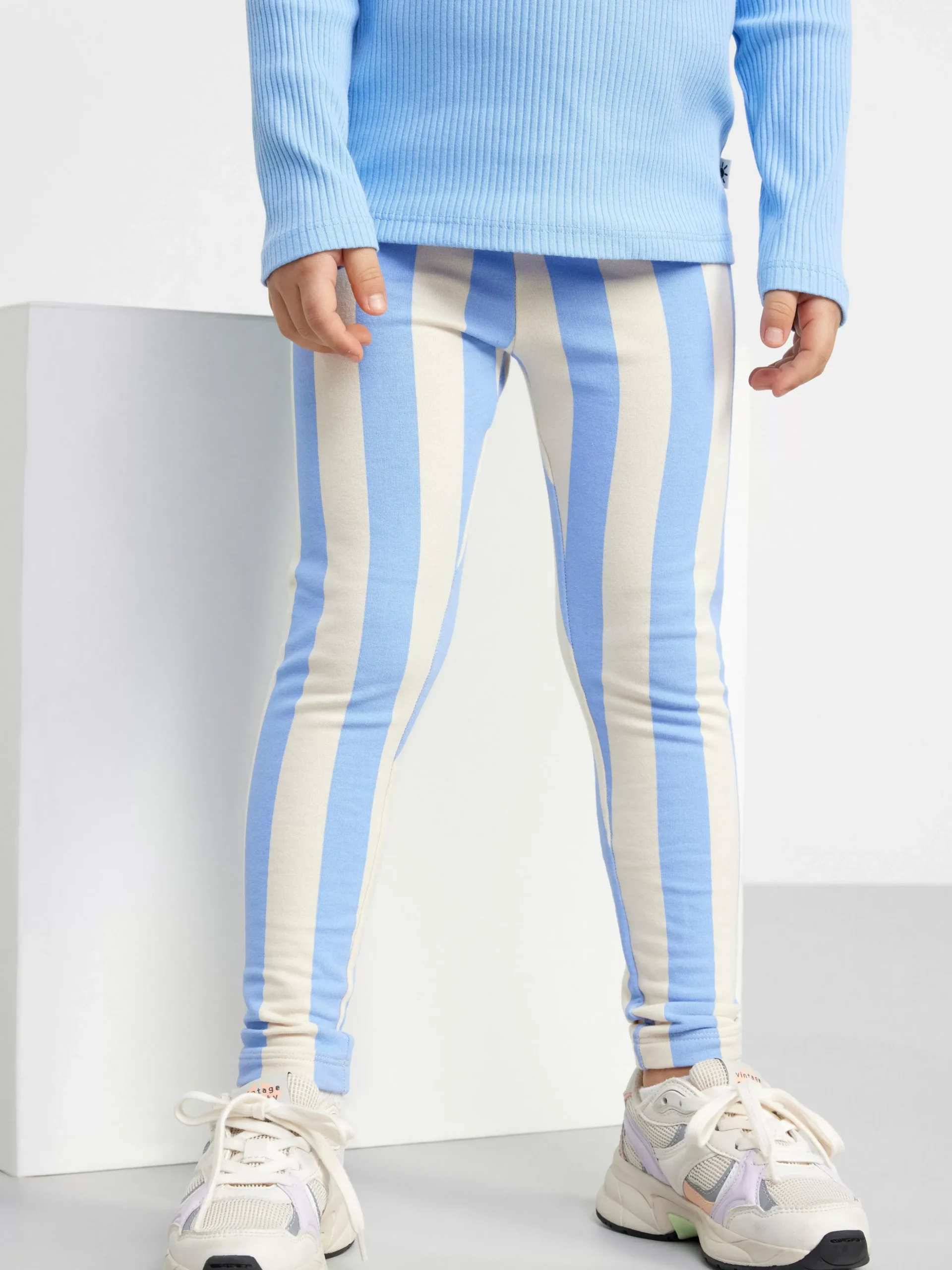 Byxor & Leggings>Lindex Leggings Med Borstad Insida Light Blue
