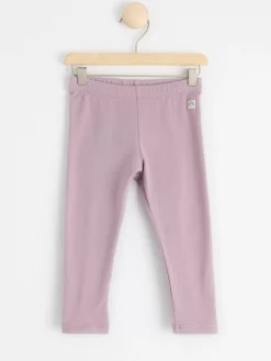 Byxor & Leggings>Lindex Leggings Med Borstad Insida Light Dusty Lilac
