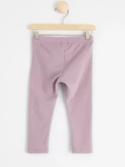 Byxor & Leggings>Lindex Leggings Med Borstad Insida Light Dusty Lilac