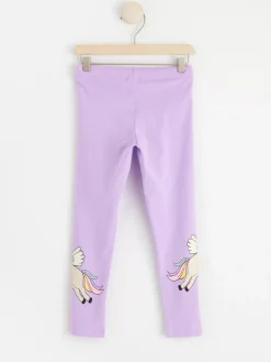 Byxor & Leggings>Lindex Leggings Med Enhorningar Light Lilac