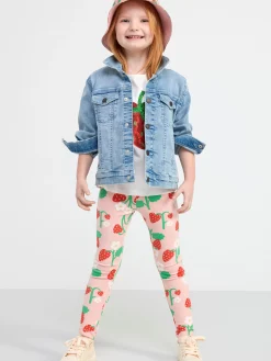 Byxor & Leggings>Lindex Leggings Med Jordgubbar Light Pink