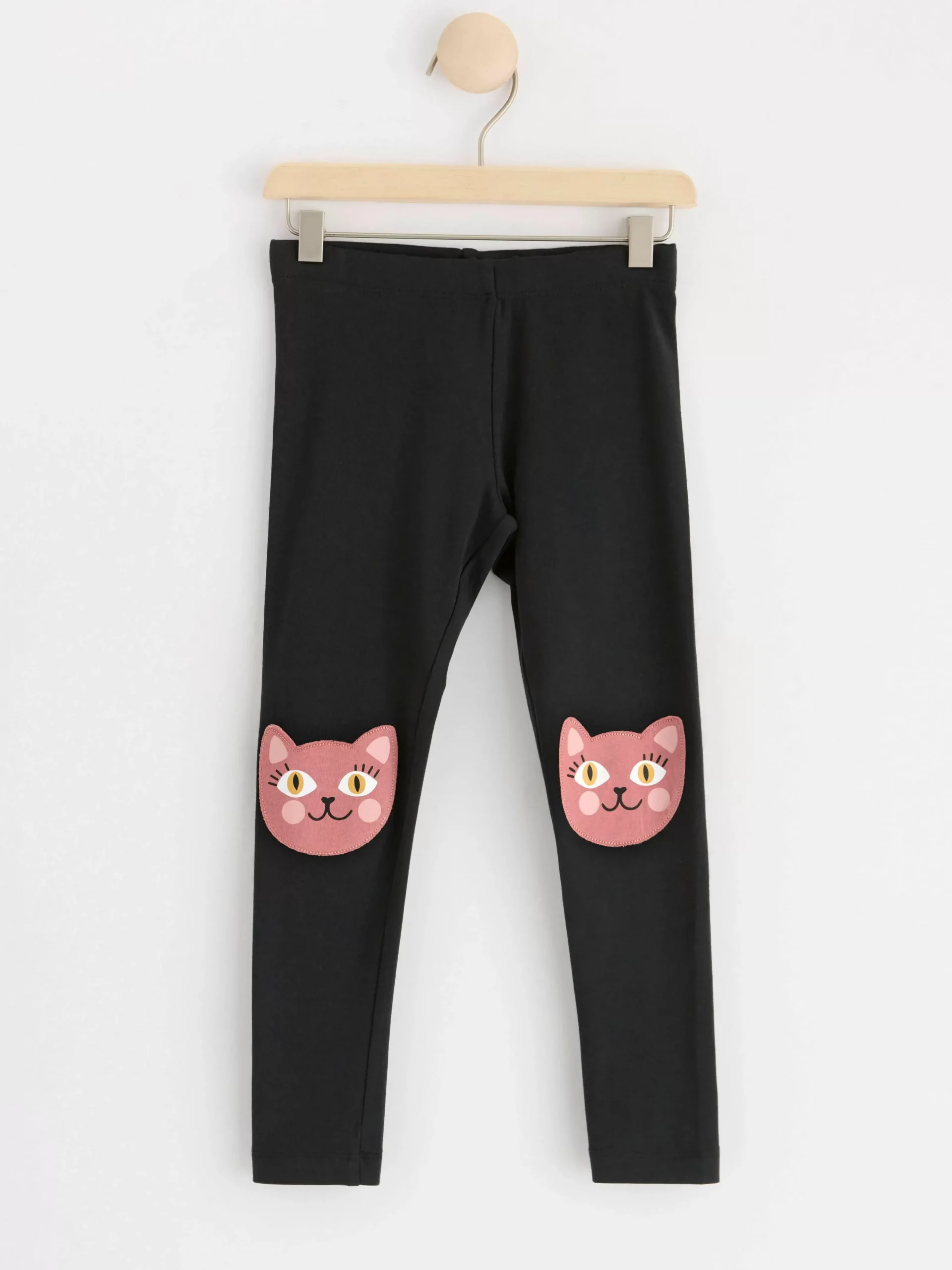 Byxor & Leggings>Lindex Leggings Med Katter Off Black