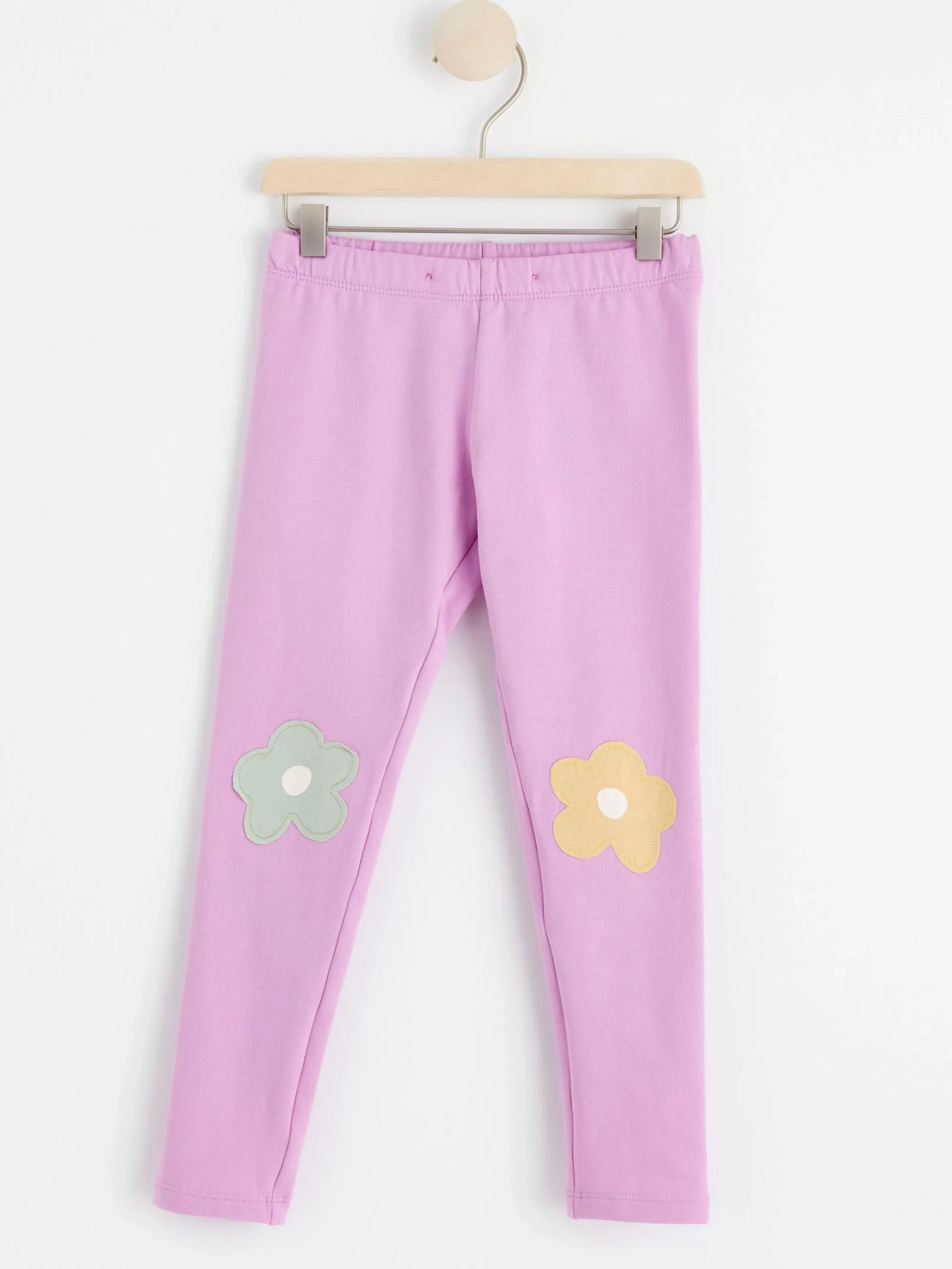 Byxor & Leggings>Lindex Leggings Med Knalappar Och Borstad Insida Light Lilac