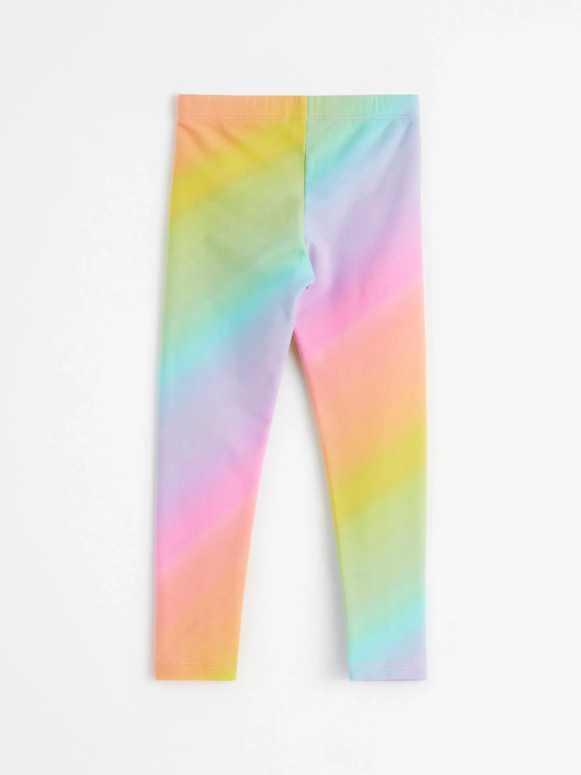 Byxor & Leggings>Lindex Leggings Med Regnbagsmonster Och Borstad Insida Pink