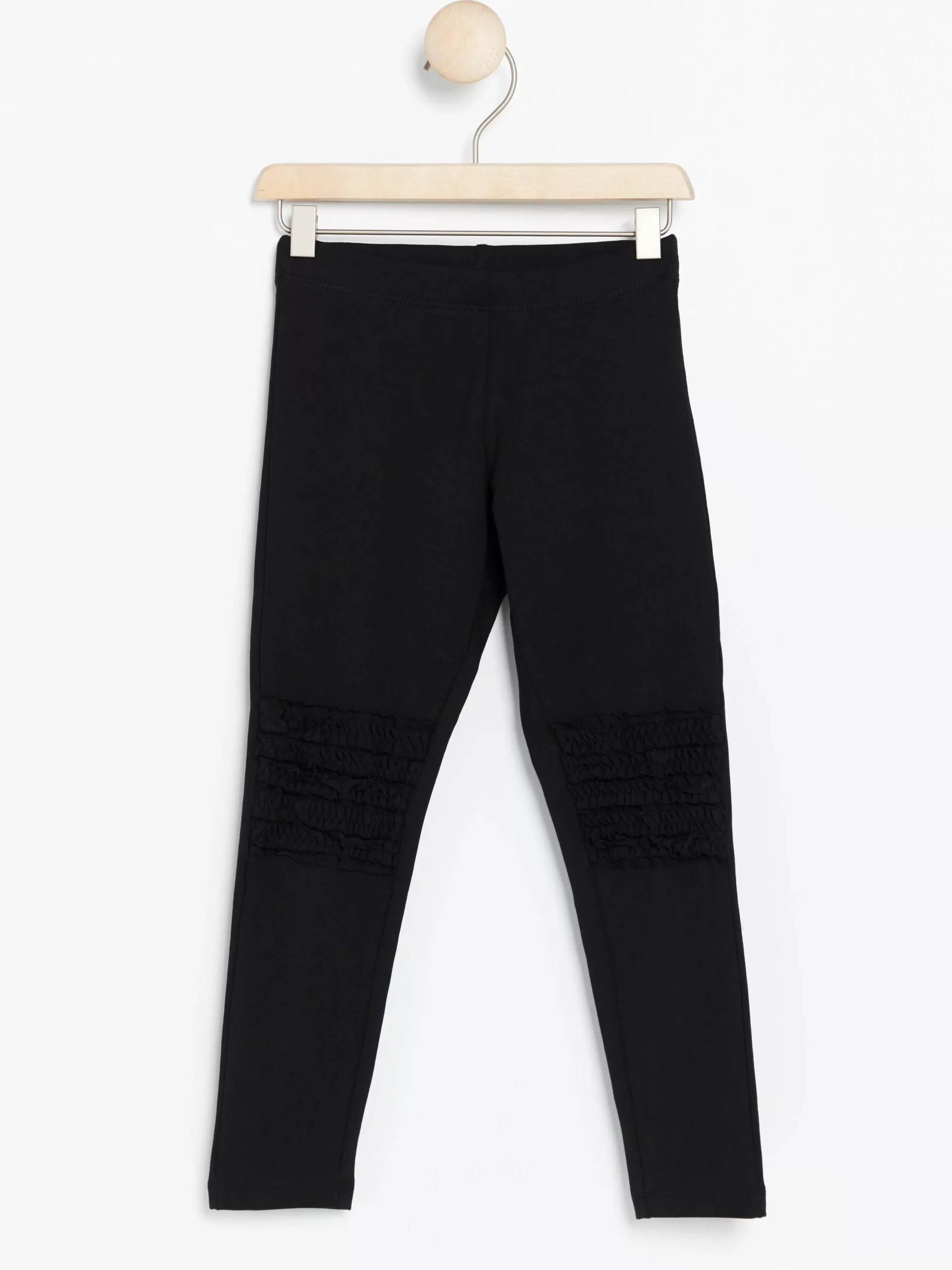 Byxor & Leggings>Lindex Leggings Med Volanger Black