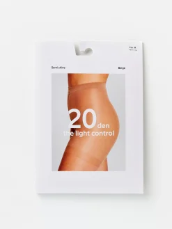 Strumpbyxor & Leggings>Lindex Light Shaping Semi Shine Strumpbyxor 20 Denier Beige