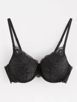 Bh>Lindex Lilja T-Shirt Bh Med Spets Black
