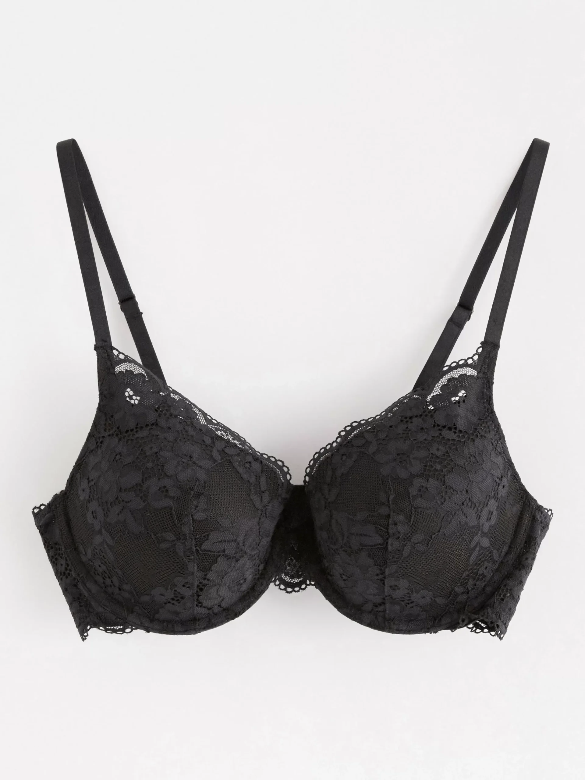 Bh>Lindex Lilja T-Shirt Bh Med Spets Black