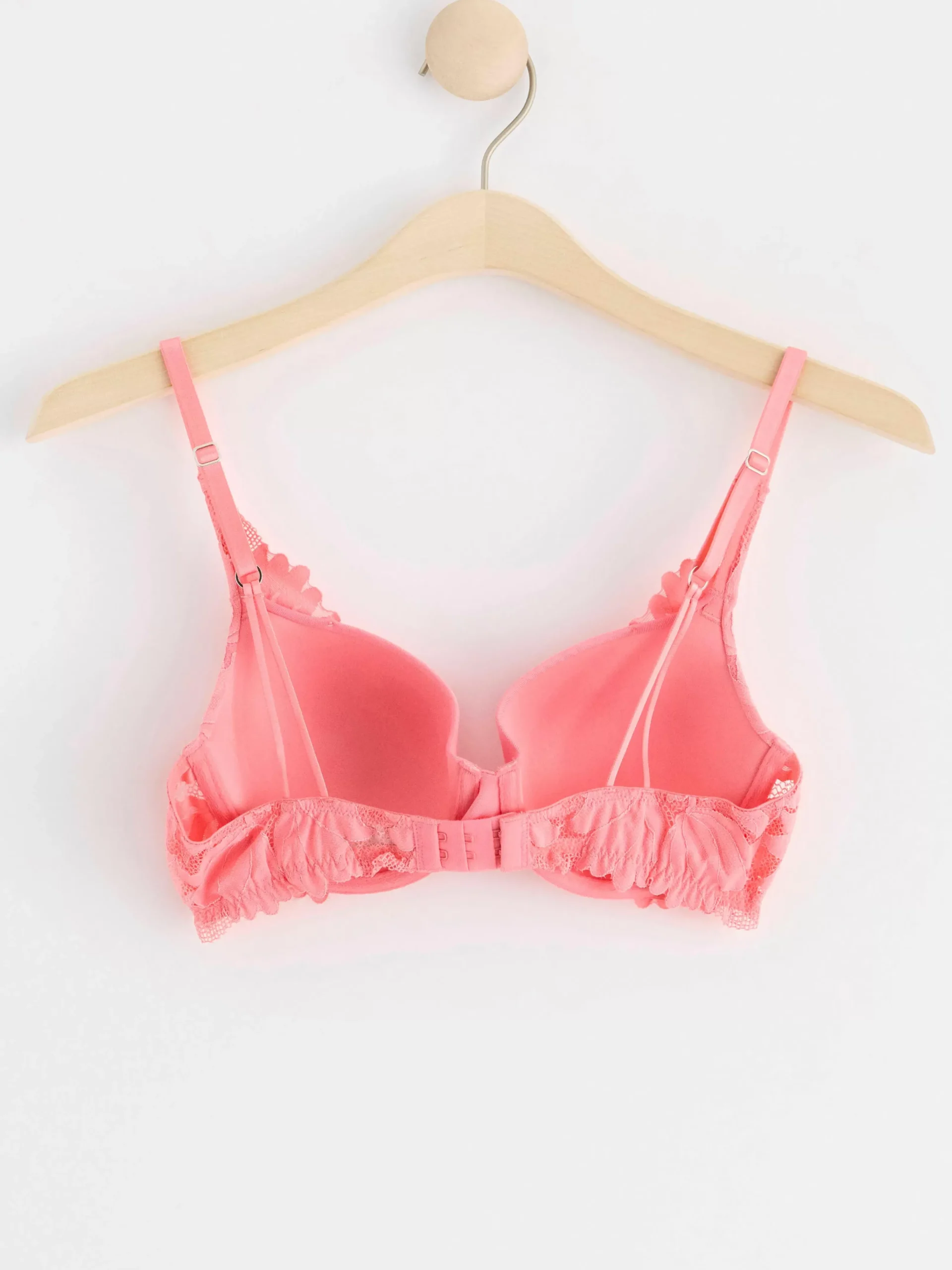 Bh>Lindex Lilja T-Shirt Bh Med Spets Pink