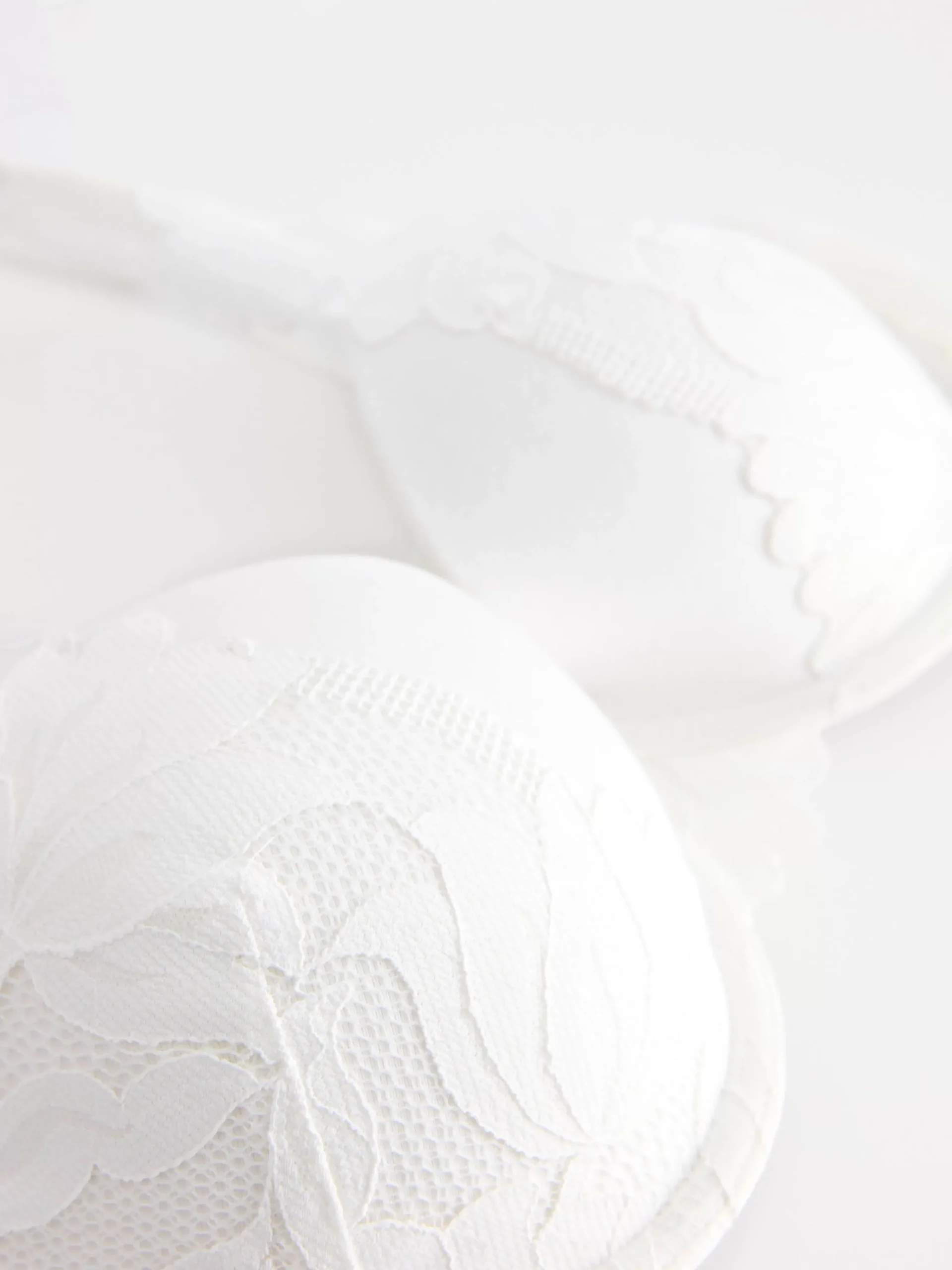 Bh>Lindex Lilja T-Shirt Bh Med Spets White