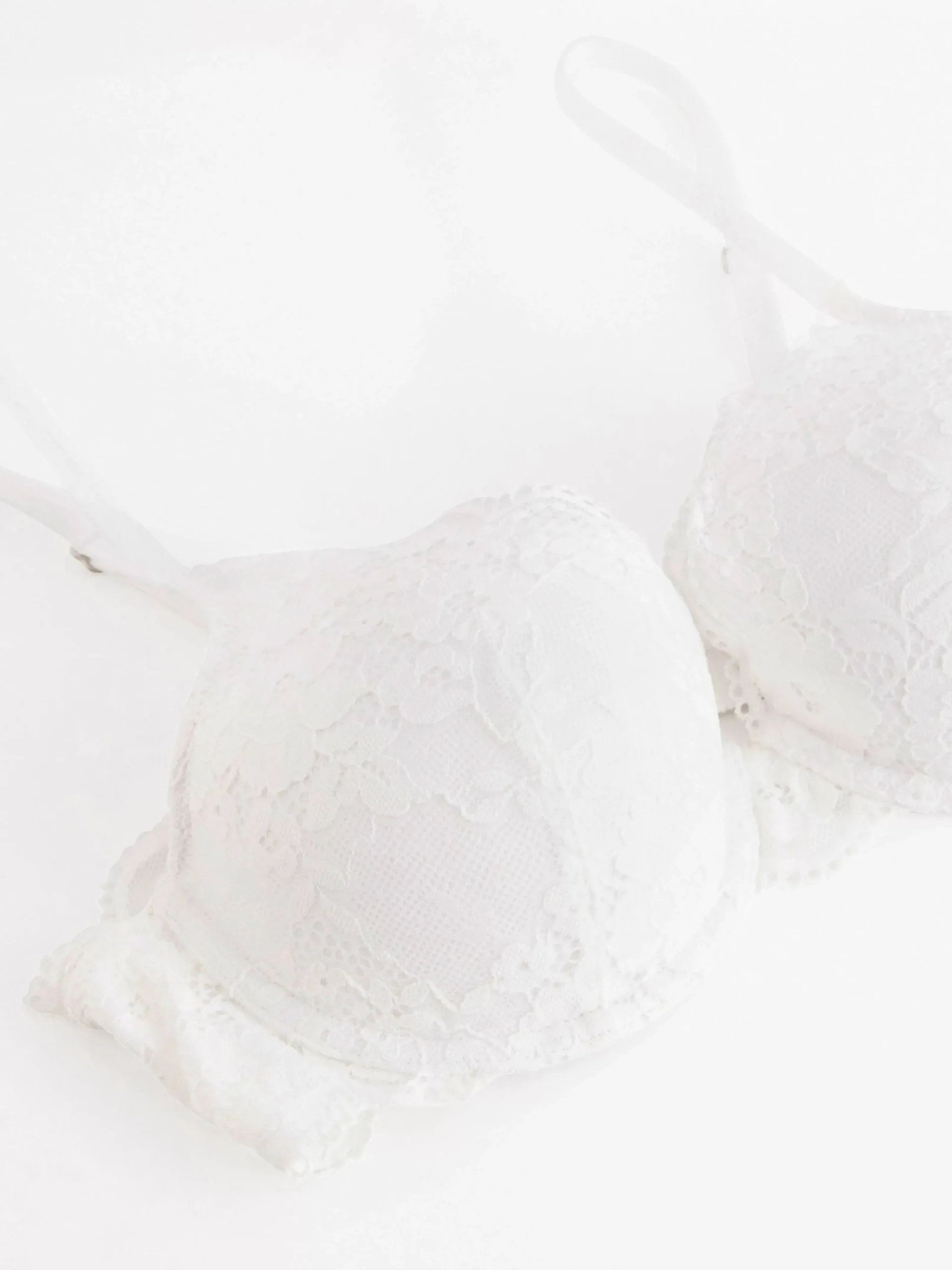 Bh>Lindex Lilja T-Shirt Bh Med Spets White