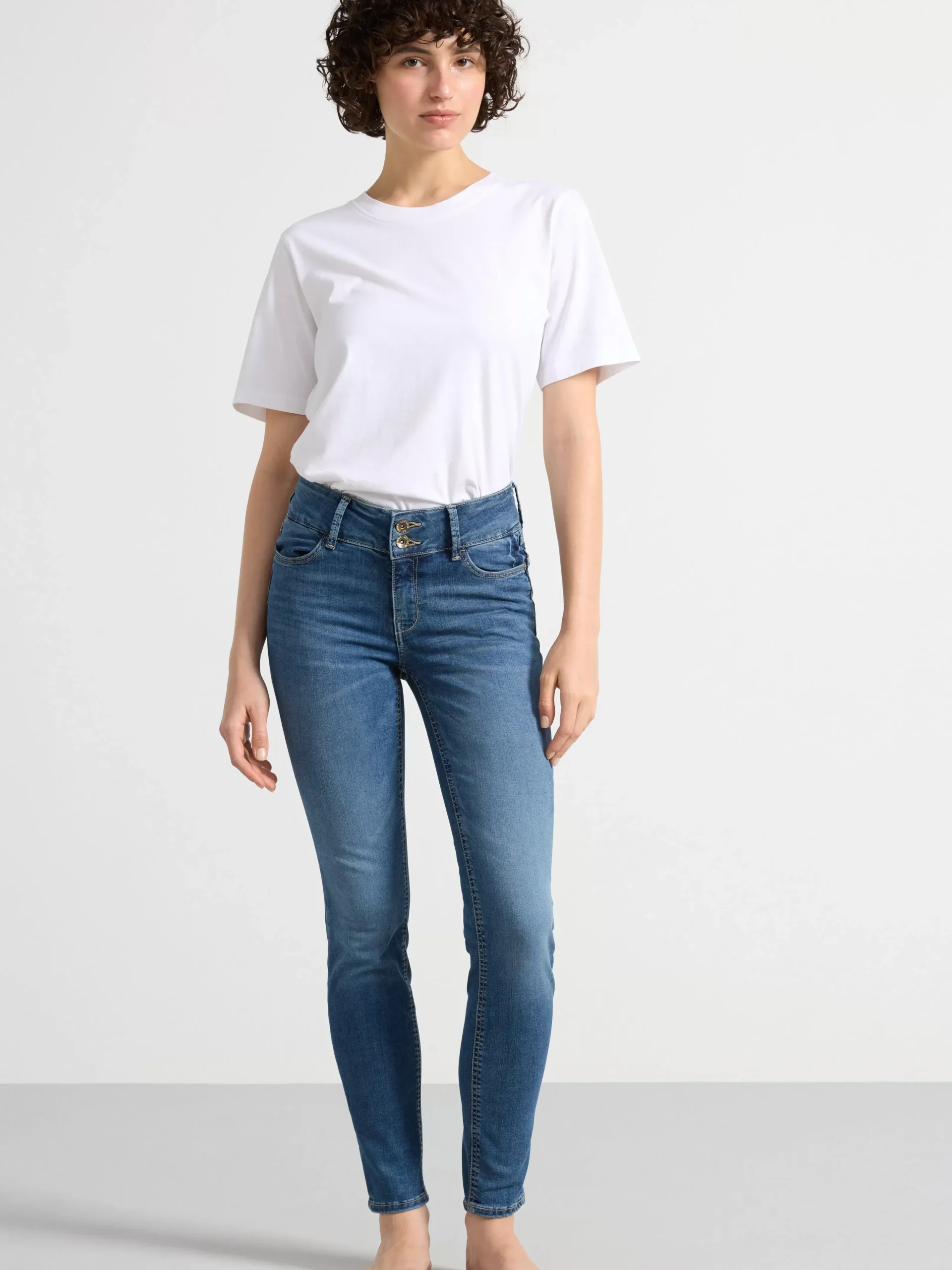 Jeans>Lindex Lilly Bla Slim Fit Shapingjeans Denim Blue