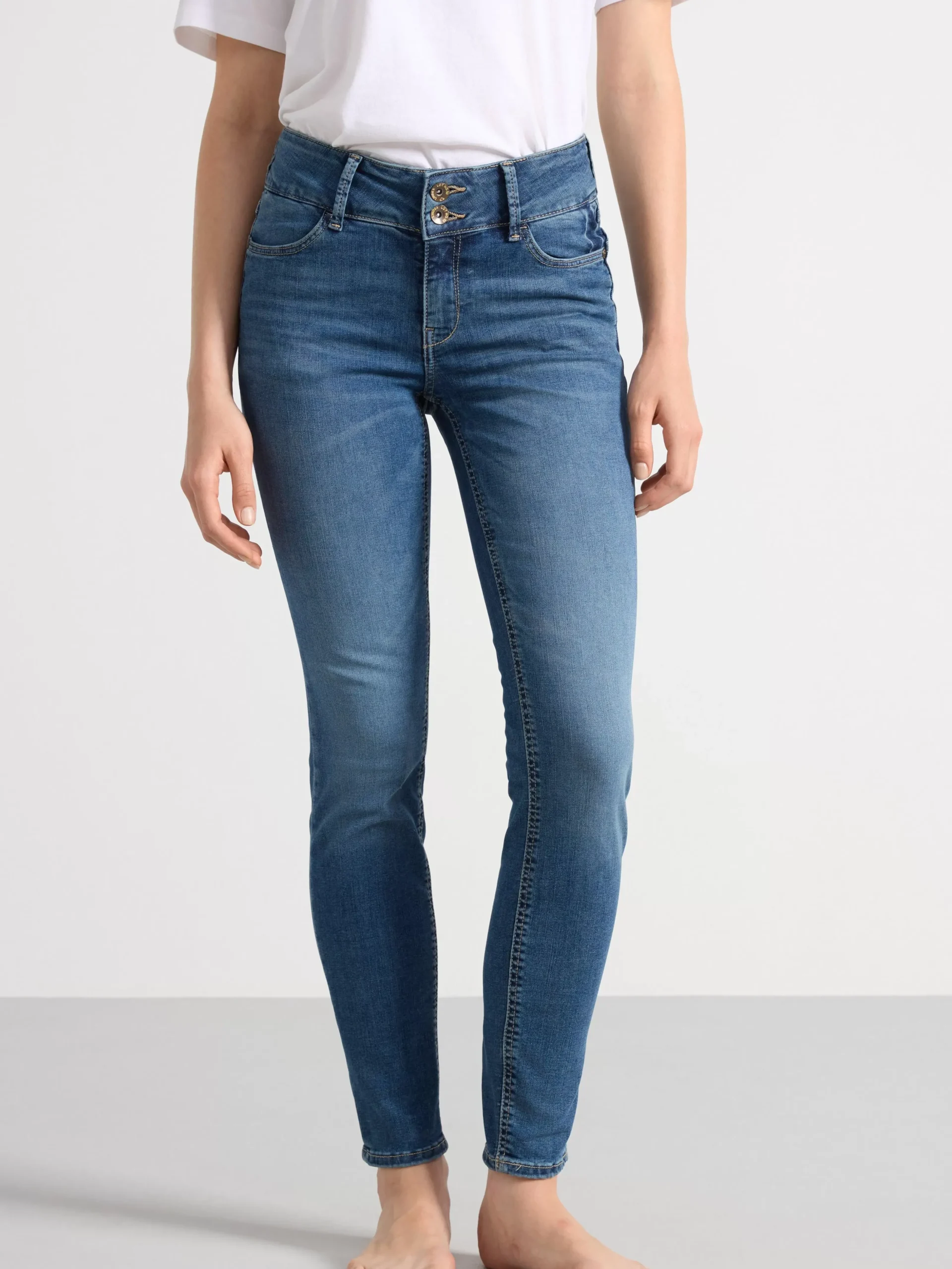 Jeans>Lindex Lilly Bla Slim Fit Shapingjeans Denim Blue