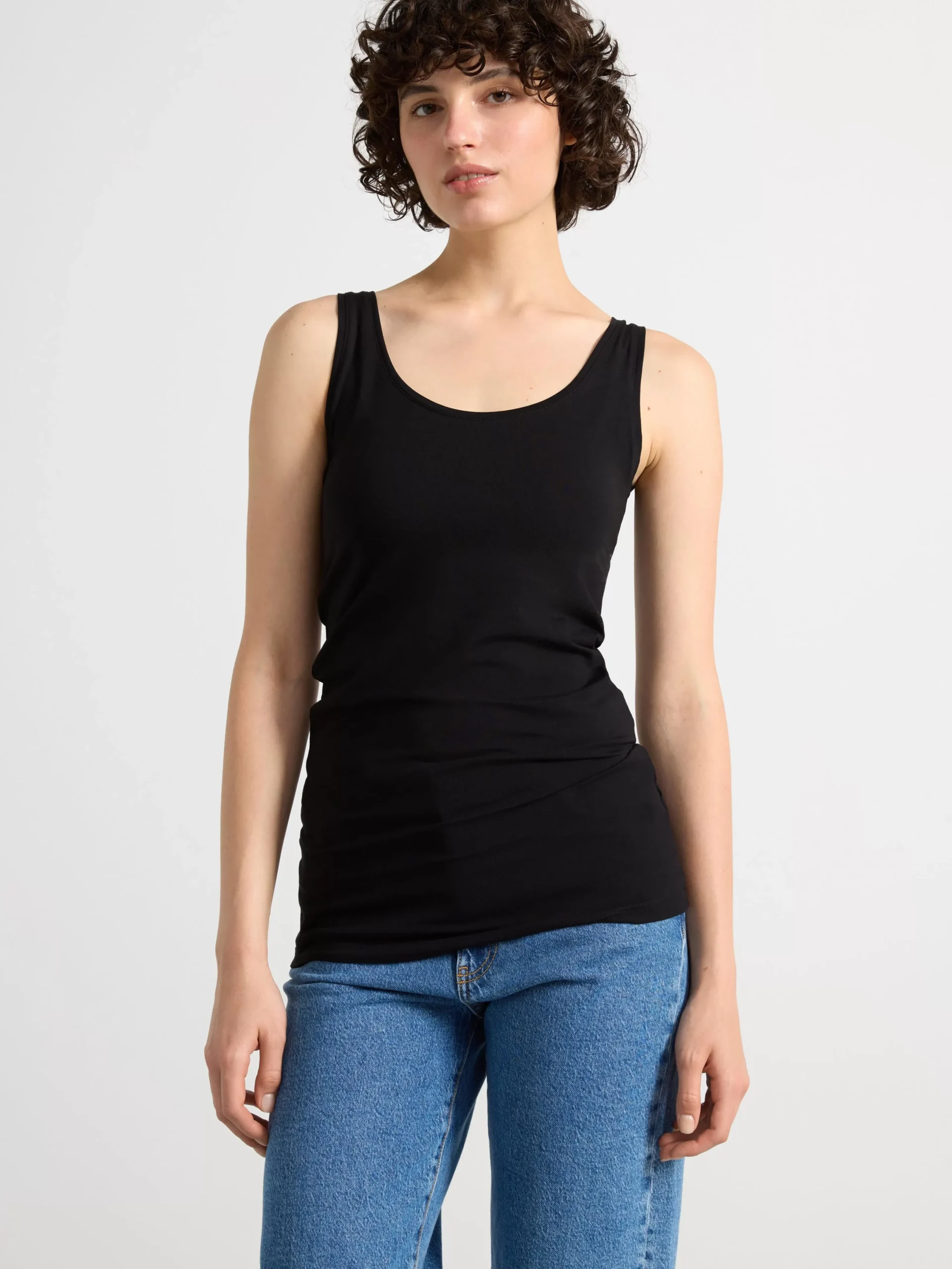 Toppar & T-Shirts>Lindex Linne Black
