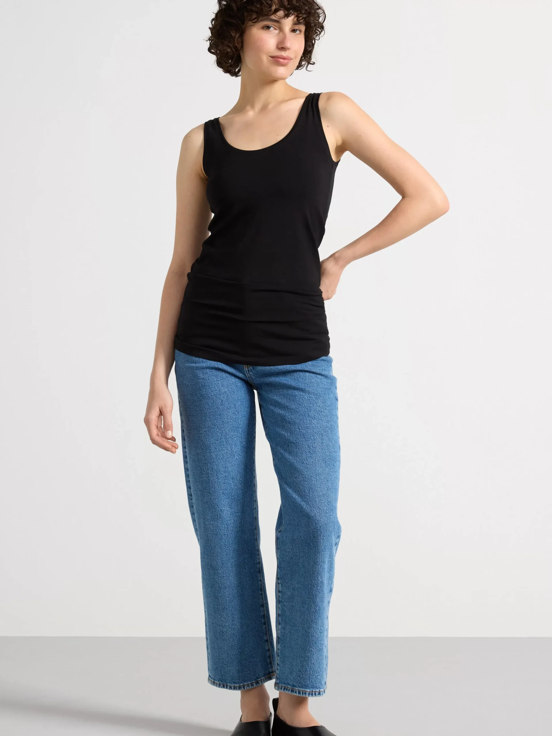 Toppar & T-Shirts>Lindex Linne Black