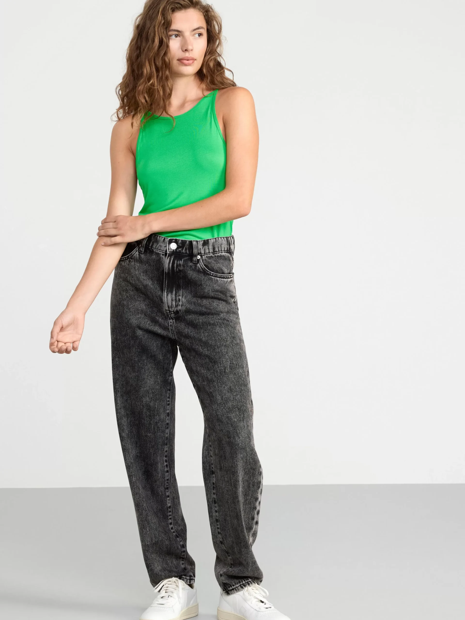 Toppar & T-Shirts>Lindex Linne Green