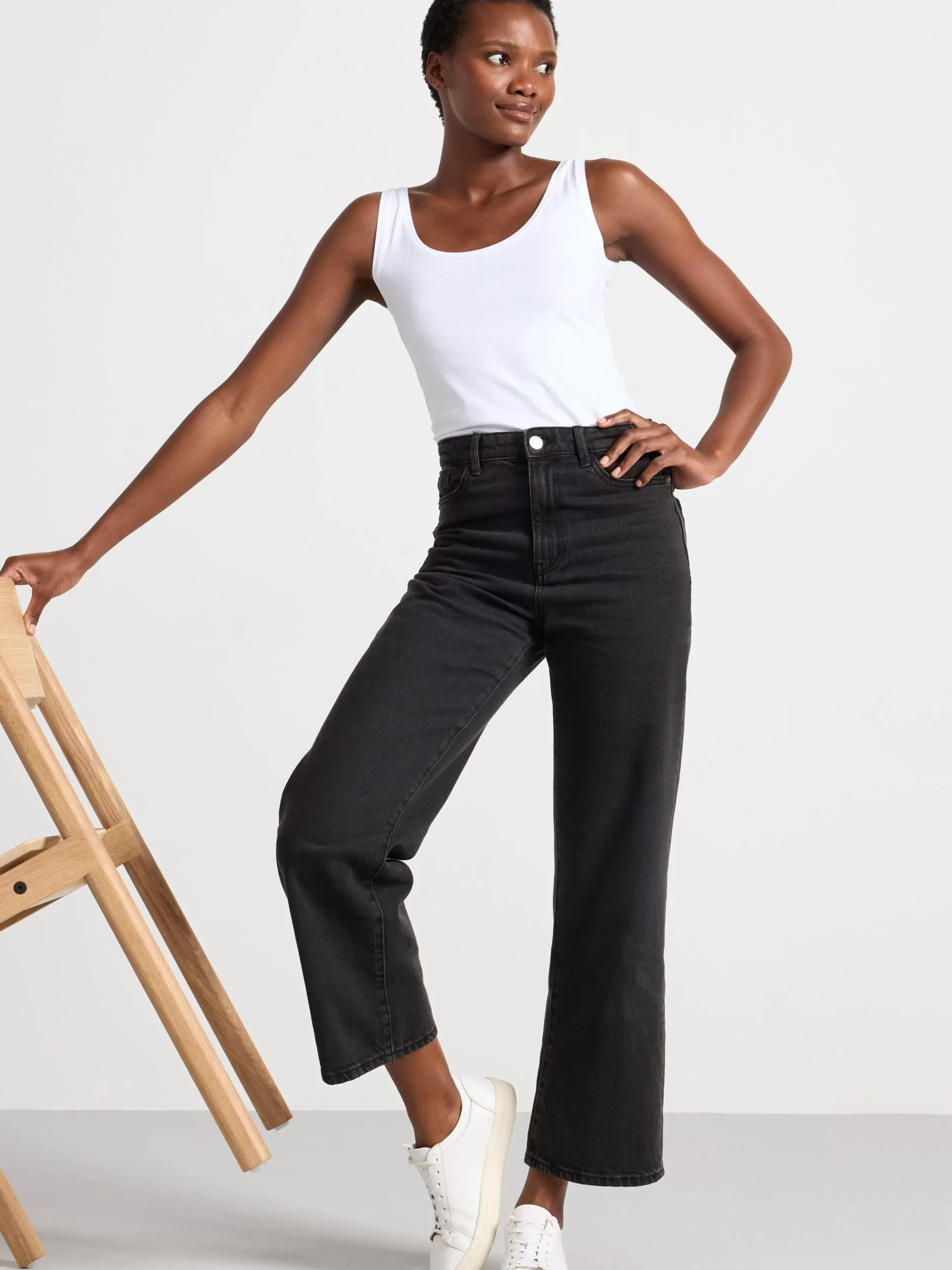Toppar & T-Shirts>Lindex Linne White