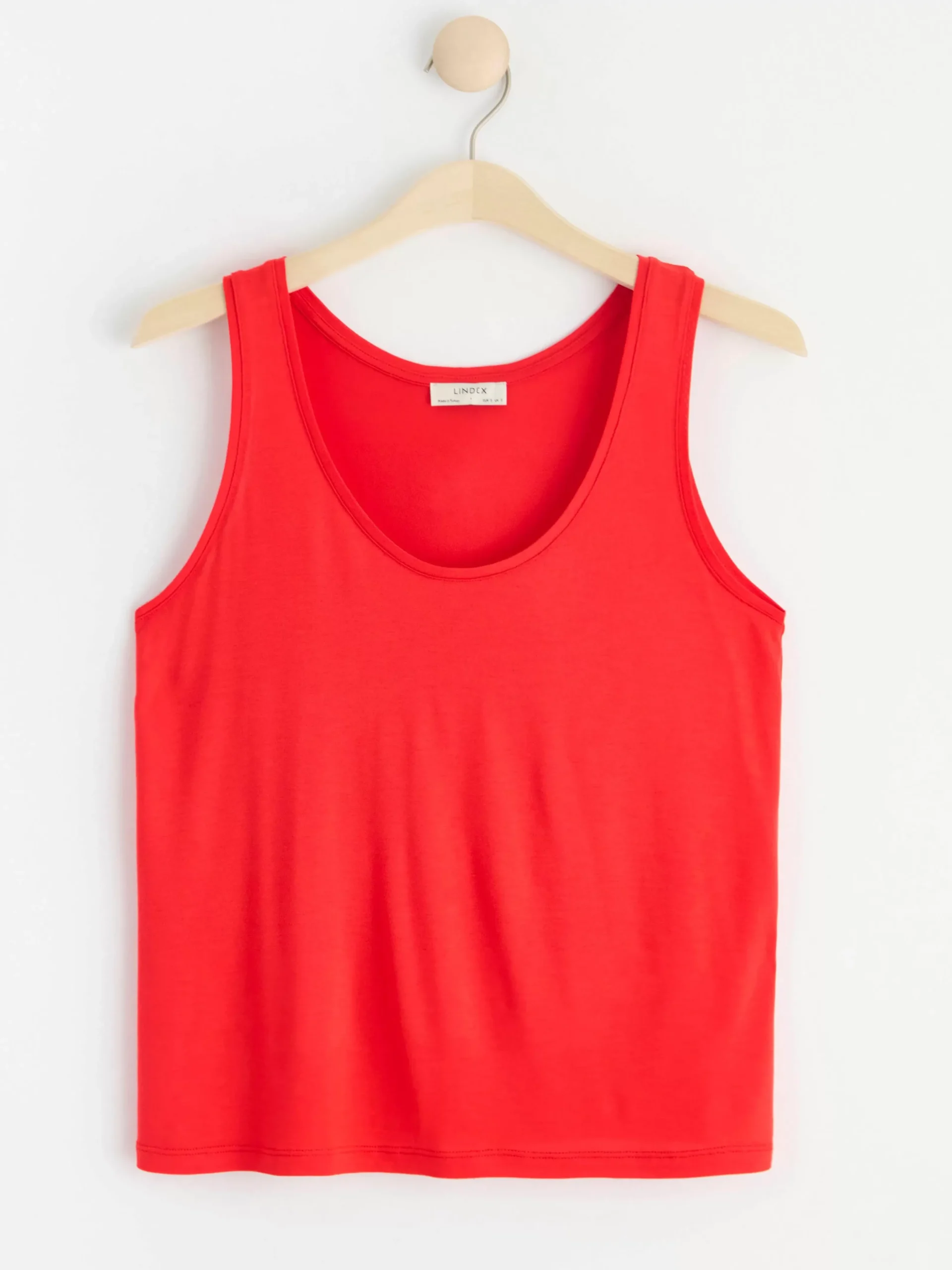 Toppar & T-Shirts>Lindex Linne I Viskos Strong Red