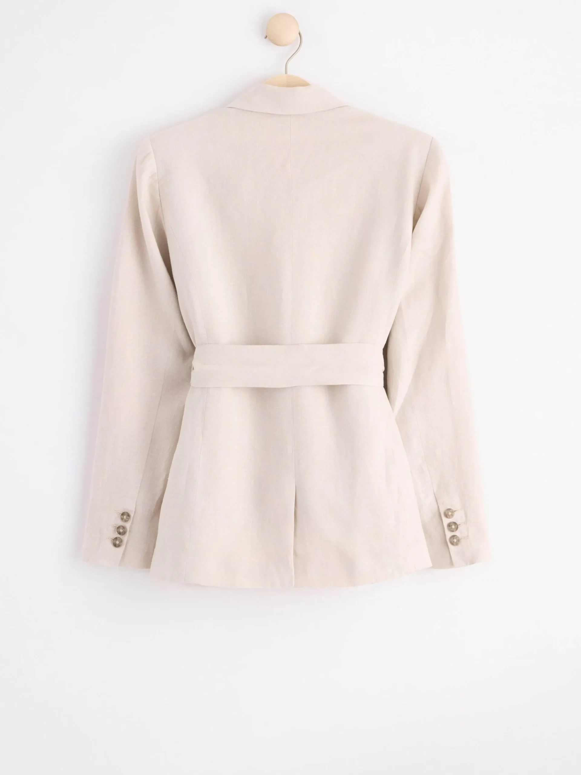 Kavajer>Lindex Linnekavaj Med Balte – Curated By Elsa & Sofia Light Beige