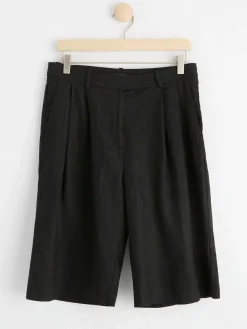 Shorts & Cykelbyxor>Lindex Linneshorts Black