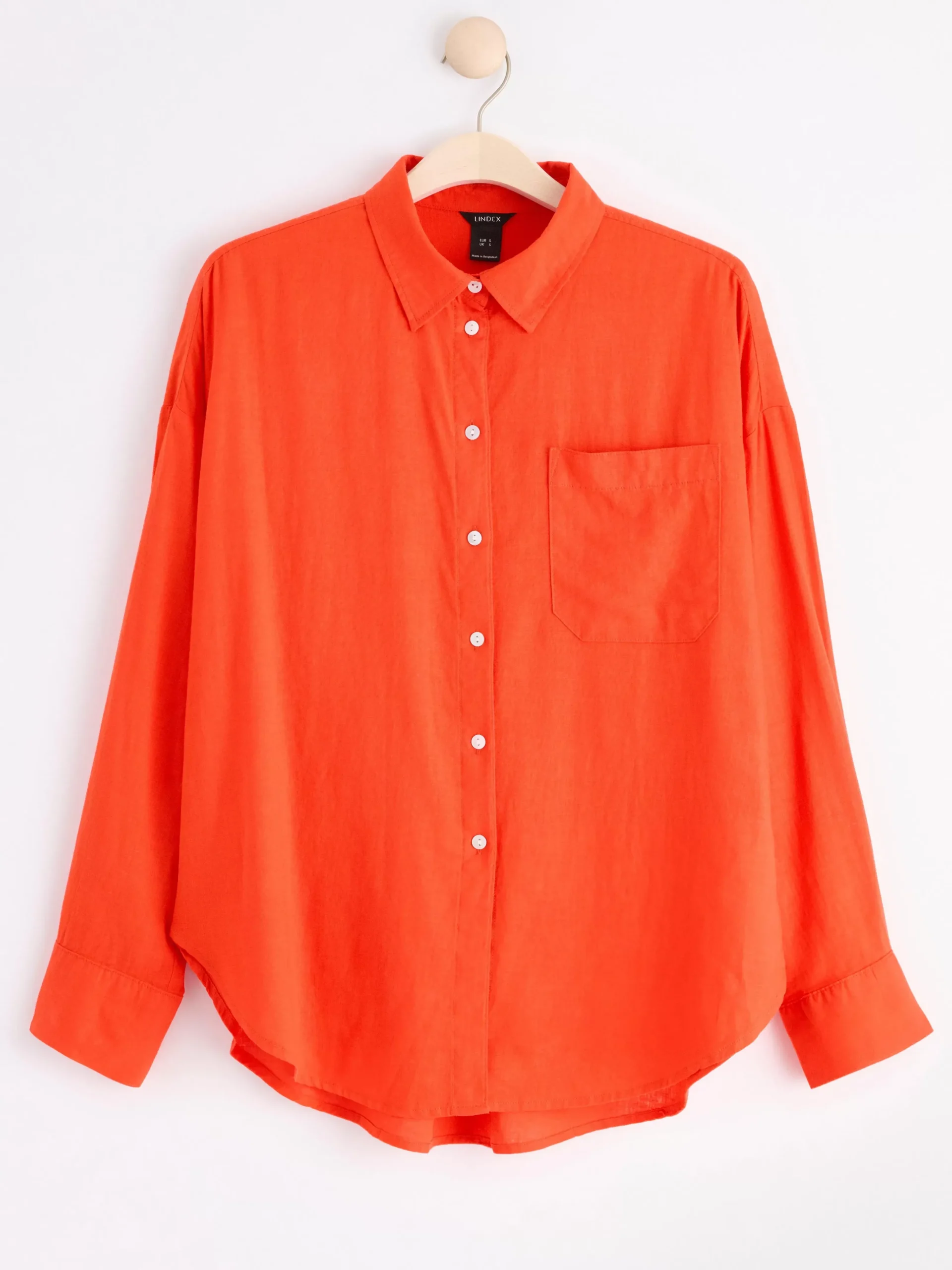 Blusar & Skjortor>Lindex Linneskjorta Orange